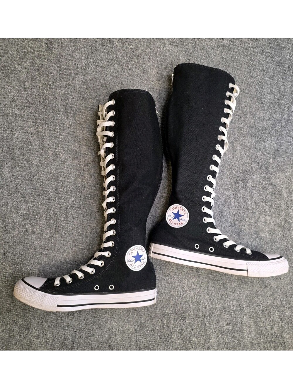 Converse Chuck Taylor All Star XXHI Black Knee High Boots Womens 7 - 1V708 EUC